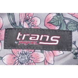 Trans Jansport Gray Fanny Pack Pink Florals Adjustable Zippered Hiking Waist Bag